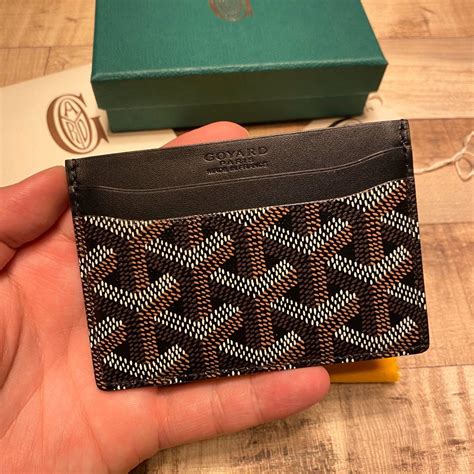 goyard card holder vs wallet|goyard saint sulpice card holder.